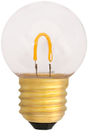 Lampe LED ELBRO E27, G45, 0.6W, 230V, 2400K, 50lm, Ø45×70mm, clair