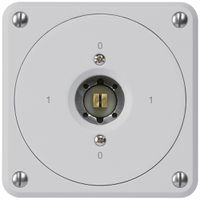 UP-Steckschlüsselschalter robusto ohne Klappdeckel 0/3P grau Kombi Vierkant