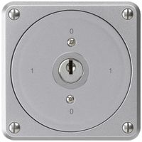 UP-Schlüsselschalter robusto ohne Klappdeckel 0/1P aluminium für Kombination