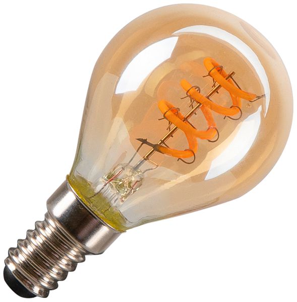 Lampada LED SLV E14 2W 70lm 1800K REG chiaro/oro Ø45×75mm