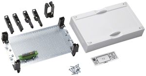 Baustein Hager univers N 150×250mm für VDI mit Montageplatte gelocht