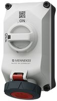 Prise AP MENNEKES DUO 32A 4P 6h 400V IP67 interrupteur contact auxiliaire 1F/1O
