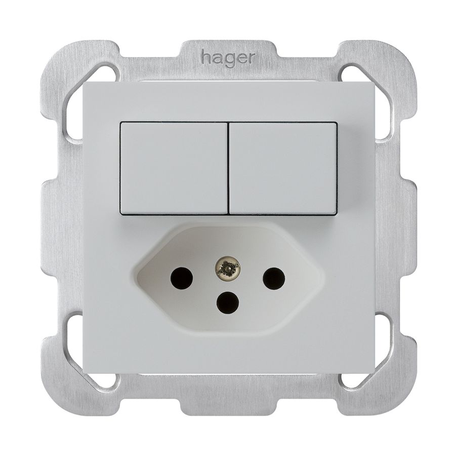 UP-Kombination 3/1P+A-R+T13 hellgrau kallysto mit Befestigungsplatte