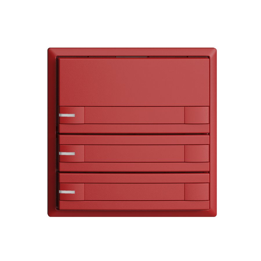 Poussoir KNX RGB EDUE, 250mW, a.LED RGB, papier, 3×poussoir, C.2×T., ber