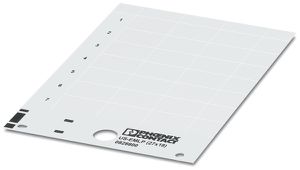 Étiquette matière synthétique US-EMLP blanc 85.6×54mm, autocol.