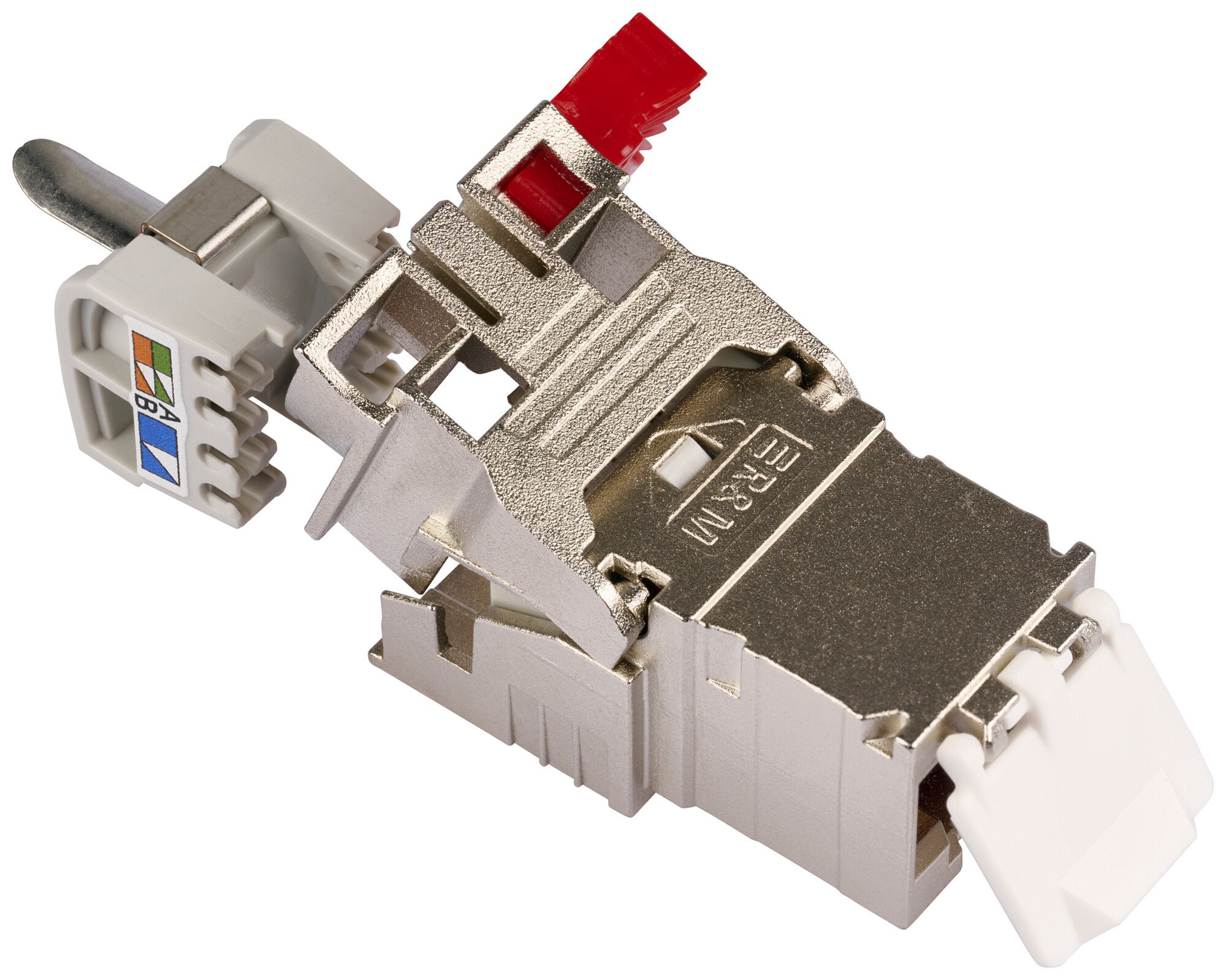 Anschlussmodul R&Mfreenet EL4.0 RJ45/s Kat.6A IDC AWG22…26 rot