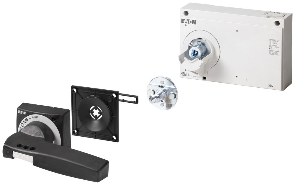 Manette rotative ETN NZM4-XTVDV verrouillable rouge/jaune