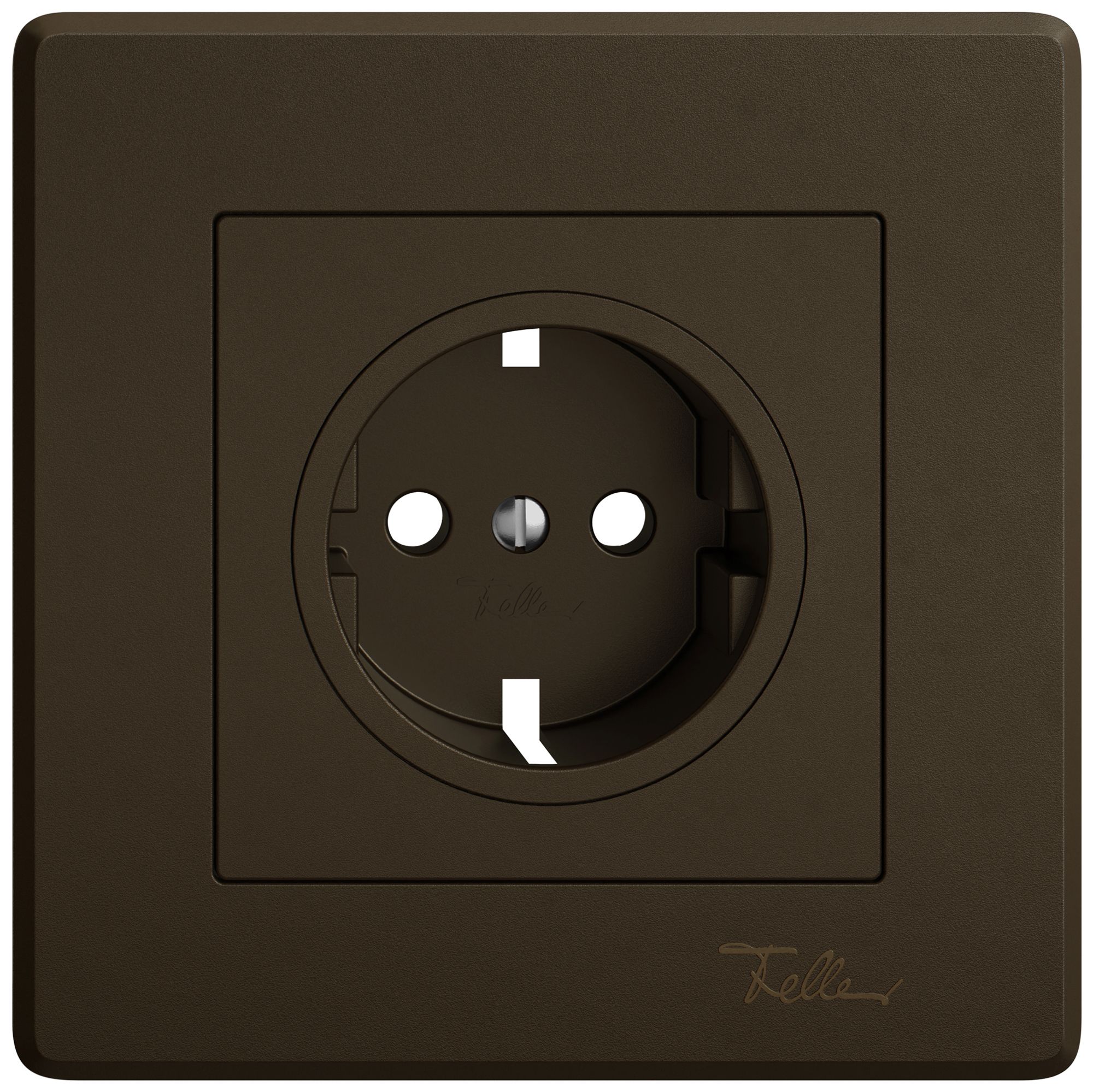 Kit di copertura EDIZIO.liv per SCHUKO 96×96mm umbra