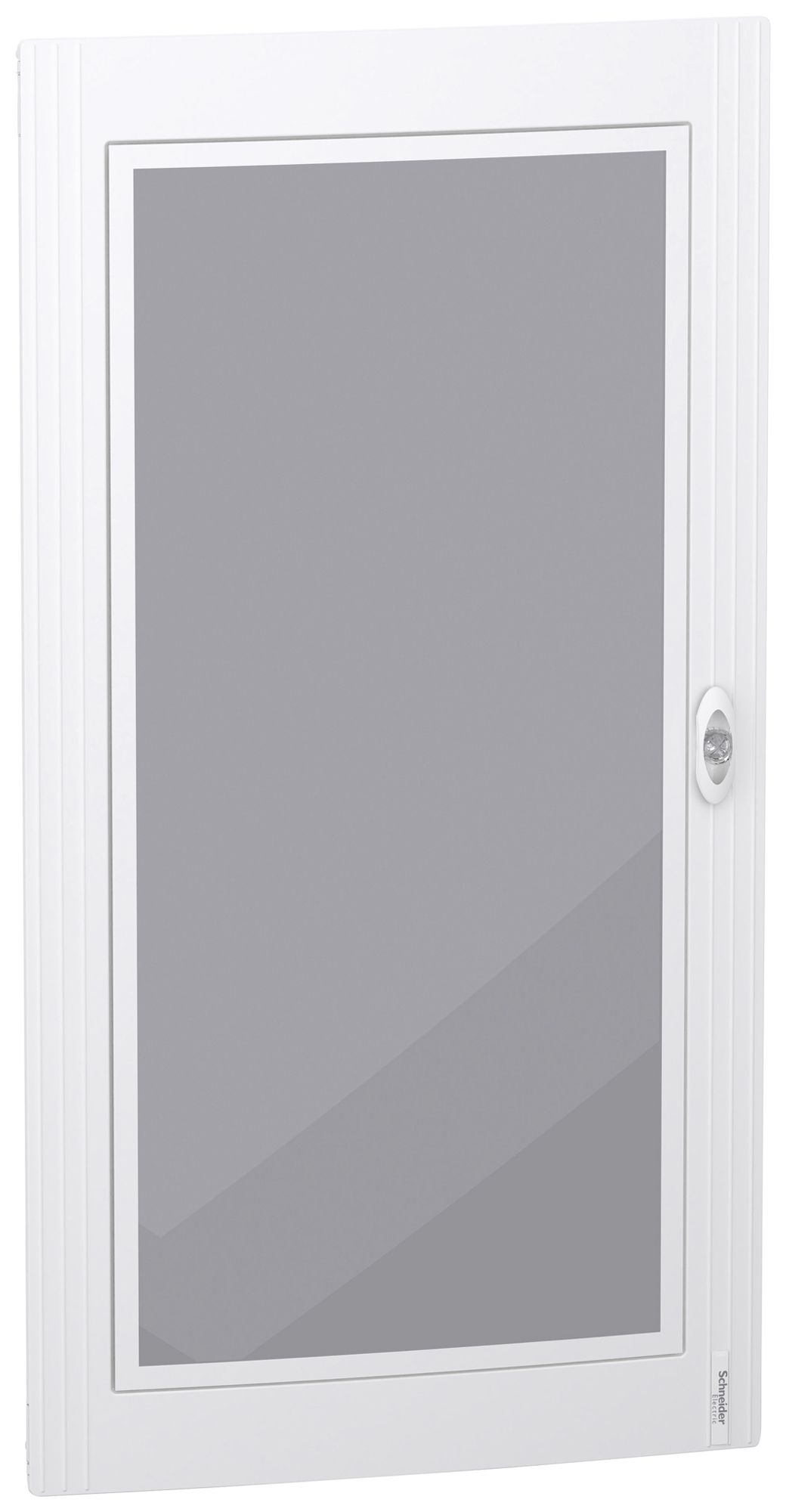 Tür SE PrismaSeT XS für 6×24TE Sichtfenster aus Glas Rahmen weiss 550×1050×20mm