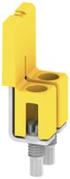 Connessione trasversale 2 morsetti 32A 400V 5.1mm isolato giallo