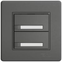 Pulsante universale INC EDIZIO.liv UNI SNAPFIX® 5…48V s.LED 2× com.1T targ.grs