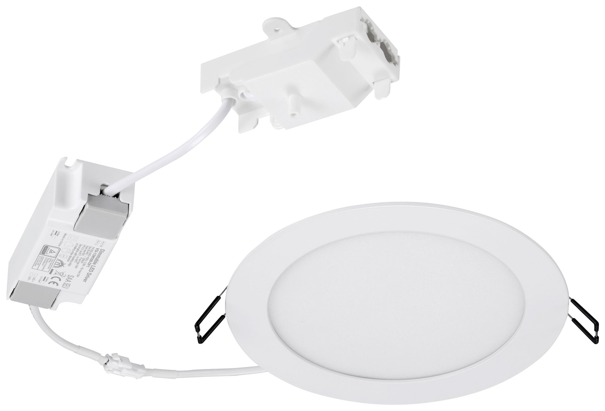 Downlight LED Sylvania Flat 157 12W 1100lm 4000K IP44 120° VAR 172mm blanc