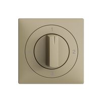 Frontset EDIZIOdue 4-1-2-3 sand 60×60mm für Drehschalter