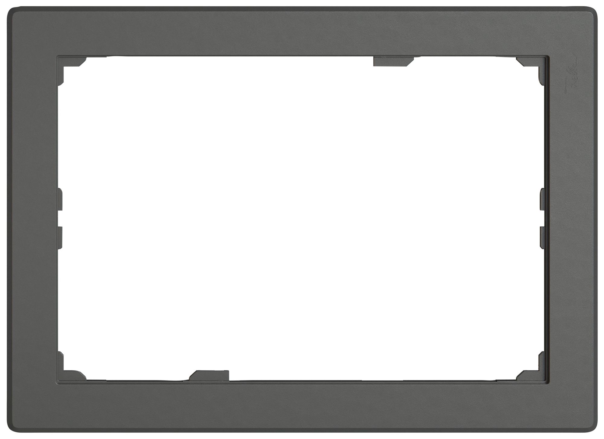 Abdeckrahmen EDIZIO.liv 2×3 208×148mm dunkelgrau