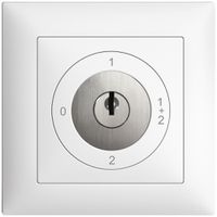 Interruttore rot. INC EDIZIOdue 1/1P bianco, con serratura di sicur.