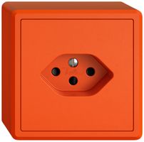 Presa AP EDIZIO.liv SNAPFIX® 1×T13 con shutter ar