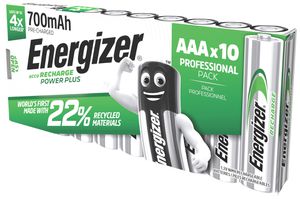 Akku NiMH Energizer Power Plus Micro (AAA), 1.2V, 700mAh, Box à 10 Stück