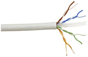 Datenkabel Roline Solid Kat.6 UTP 4P AWG23 250MHz PVC grau 100m