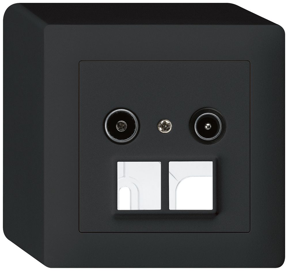 Prise d'antenne AP R/TV HMS kallysto 23dB noir