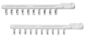 Bezeichnungsstab Wieland 10×1 weiss (1 VE=25 Stäbe)
