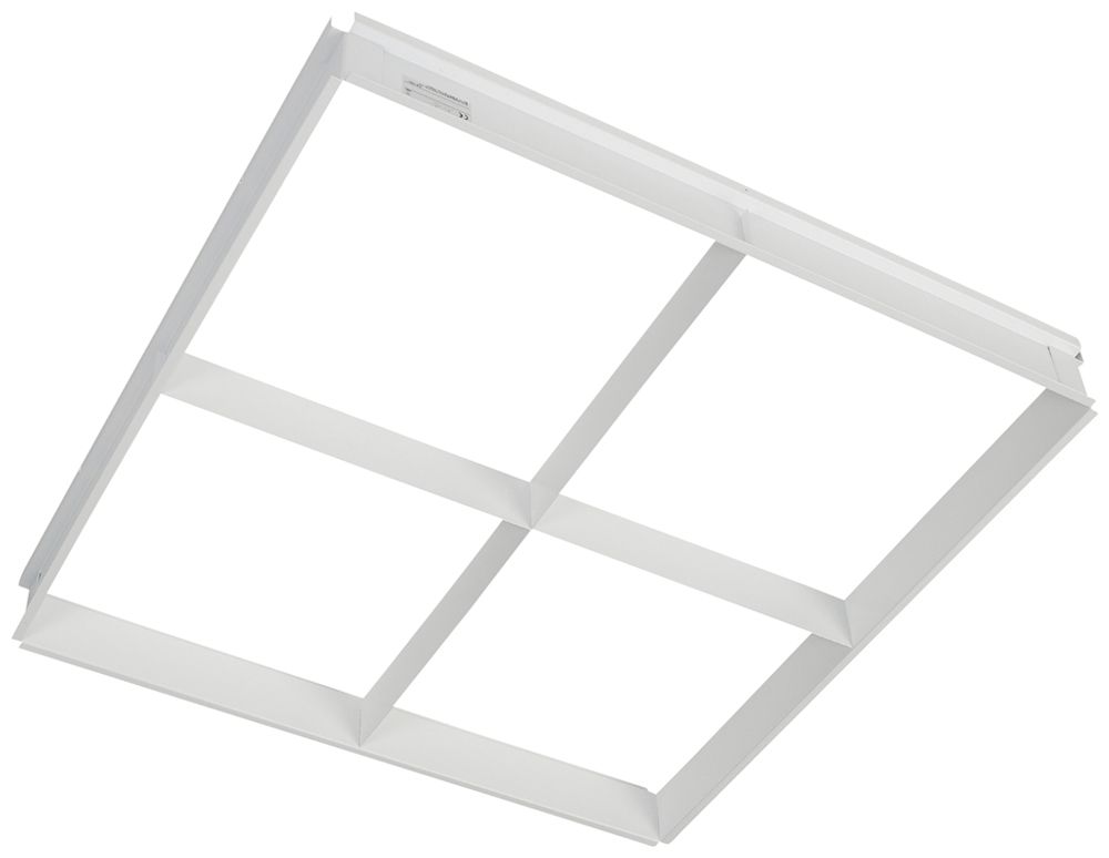 Cadre d'encastrement Legrand DIANA acier affiné 595×595×66mm a.4 champs blanc