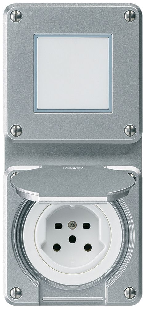 Combi INC 2×1 HA robusto sch3/tipo 15 c.morsetti a innesto c.coperchio alluminio