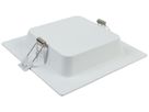 EB-LED-Deckenleuchte DOTLUX SQUAREeco 18W 1512lm 3000K IP20 224×224×28mm weiss