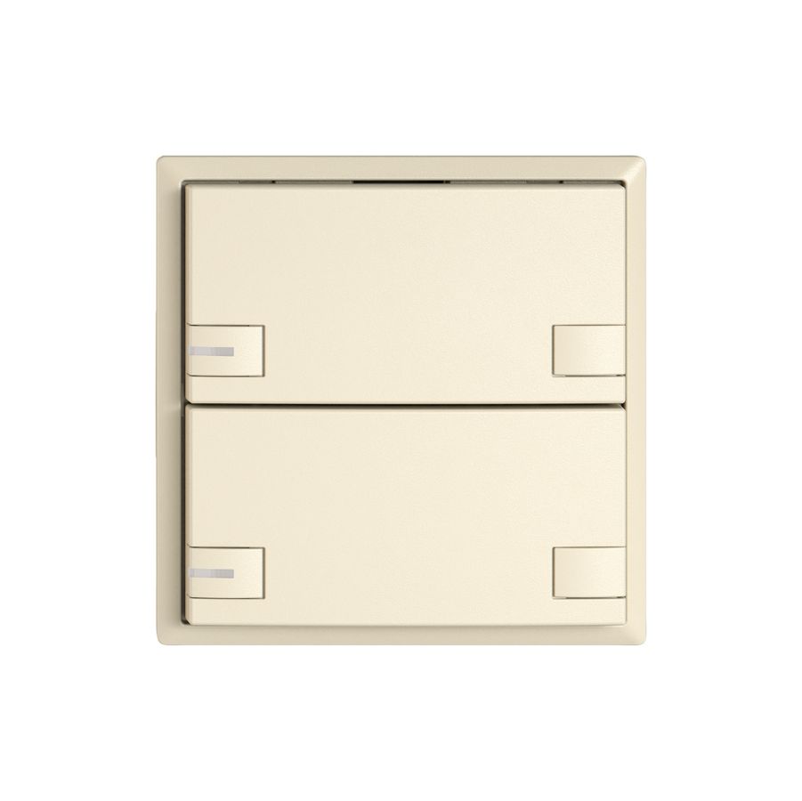 Pulsante universale EDIZIO.liv UNI SNAPFIX® c.LED RGB 2× com.2T cr