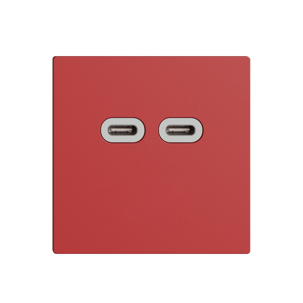 Prise USB 18W 2×type C Feller EDIZIOdue F 230V 3600mA berry