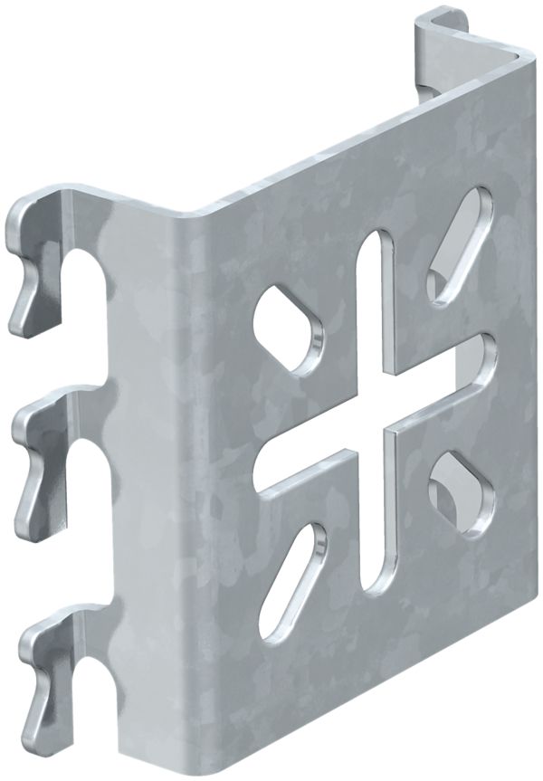 Montageplatte Bettermann für Gitterrine 110×68 verzinkt