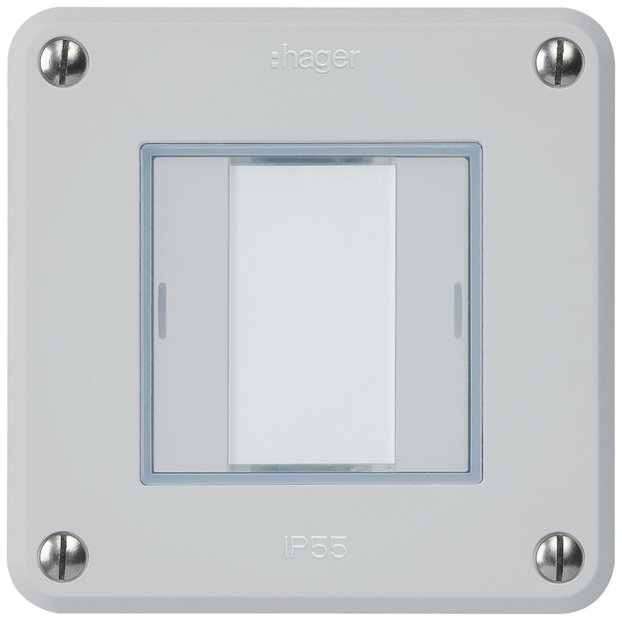 UP-Taster robusto A KNX 2× RGB LED s/e-link hellgrau