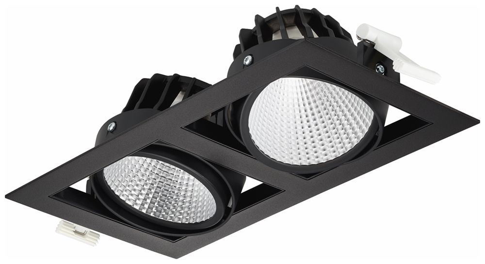 Downlight LED Philips GreenSpace GD352B 46W 5400lm 930 36° DALI 324×174mm nero