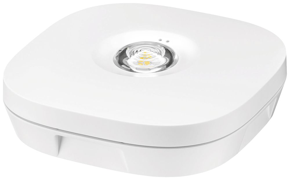 Luminaire de sécurité LED AP EM R2A ST NM 112 SM 2W, 33mm, blanc