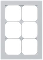 UP-Abdeckrahmen kallysto.pro 3×2 hellgrau 154×214mm