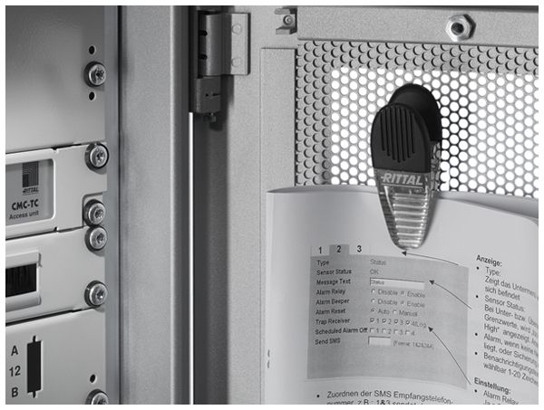 Portadocumenti Rittal DK 7950.200 mat.sintet.nero