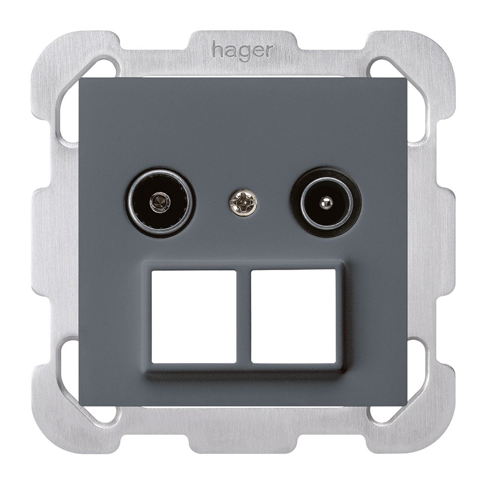 UP-Antennendose R/TV HMS kallysto B 14dB anthrazit