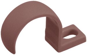 Bride HSB Weibel Kunststoff einlappig Schraubloch Ø20mm braun