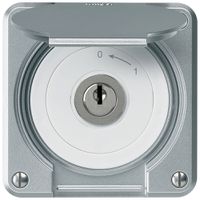 Contatto rotativo a chiave INC robusto IP55 alluminio con coperchio 1P