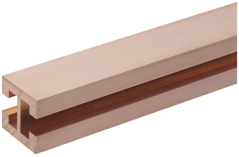 Profilschiene Weber 2×T 1600A Querschnitt 720mm² E-Cu blank B=30mm H=40mm L=3.6m