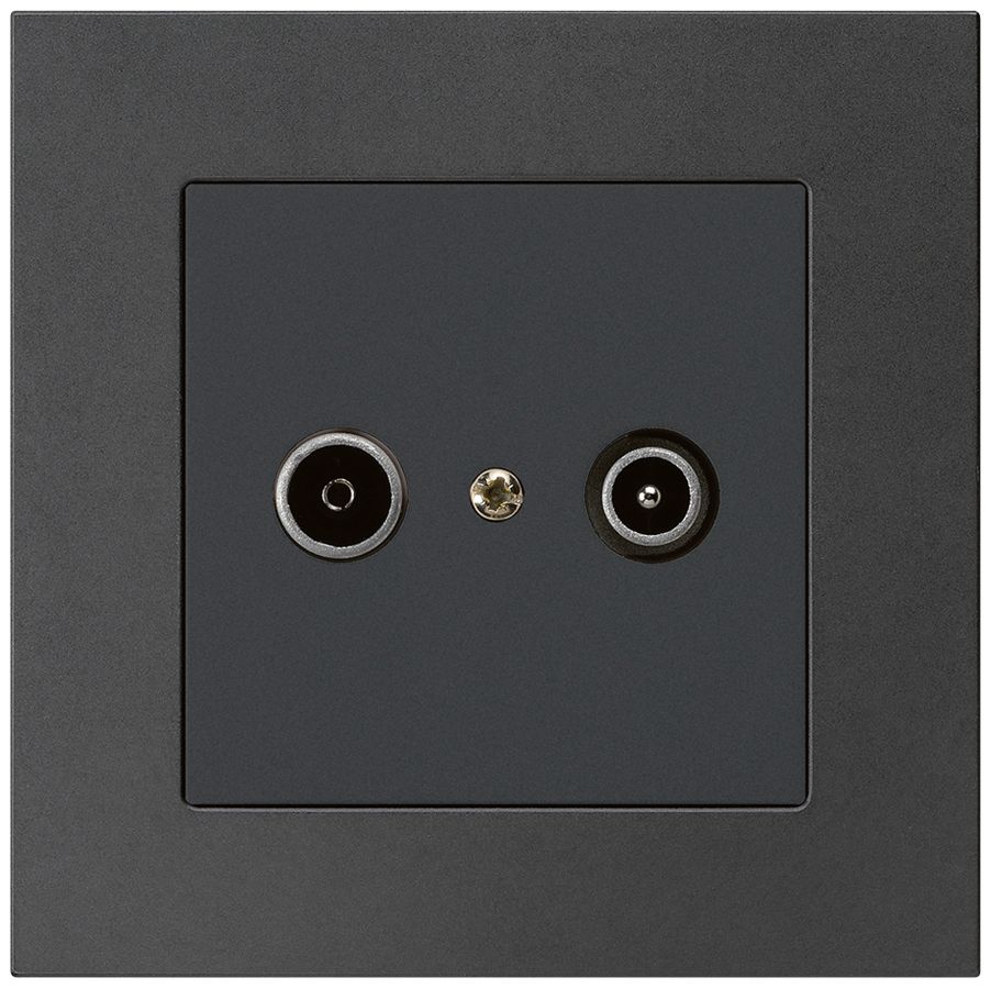 Prise de passage ENC kallysto.pro R/TV 19dB noir