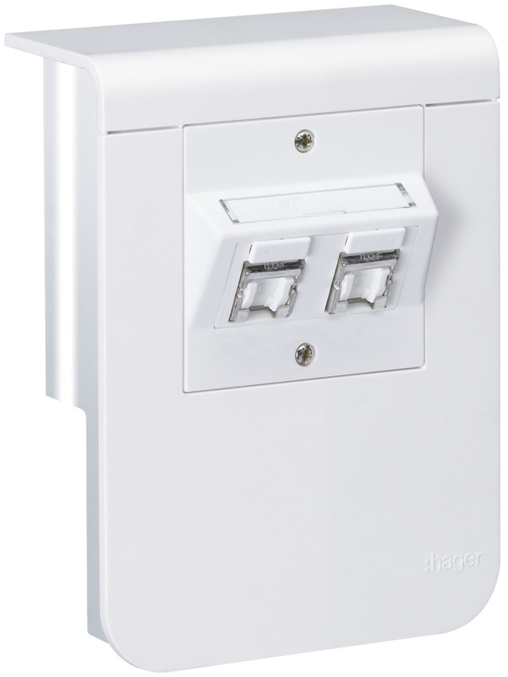 Boîtier d'appareils tehalit SL20055 2×Cat.6 CH, blanc trafic