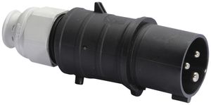 Fiche mobile CEE Bals 3P 16A 500V 7h noir IP44 nic.QC.TE-Plus