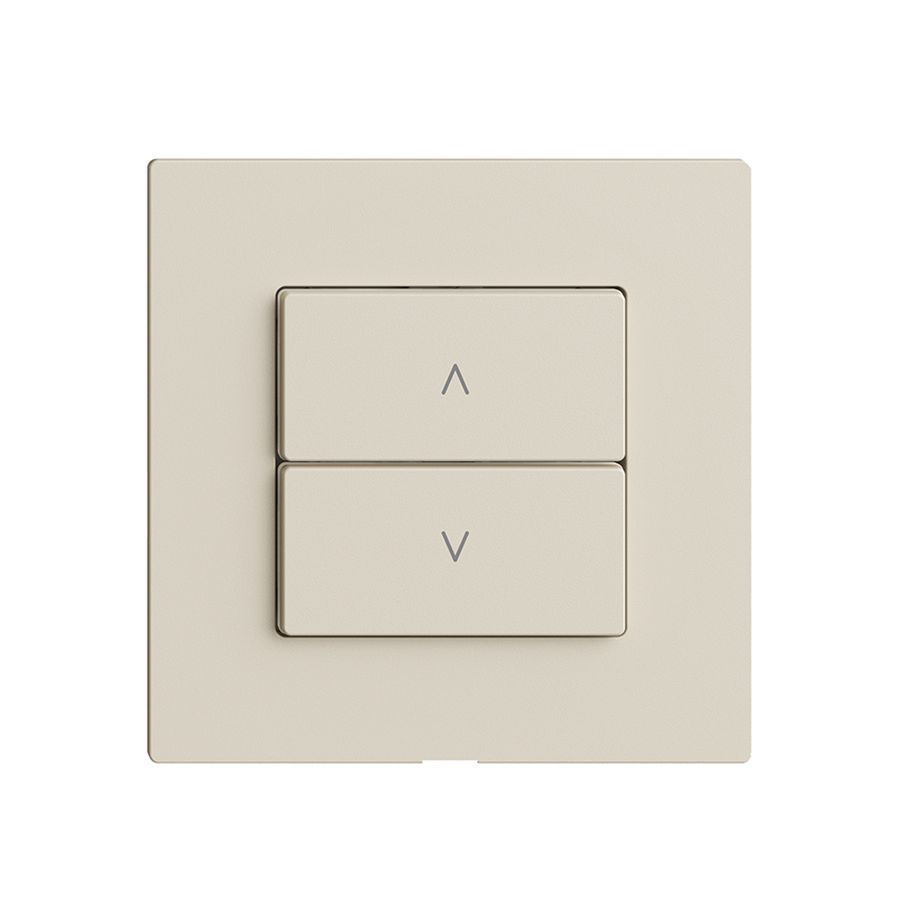 Commande pour interrupteur stores 1c/2t Edue Wiser crema