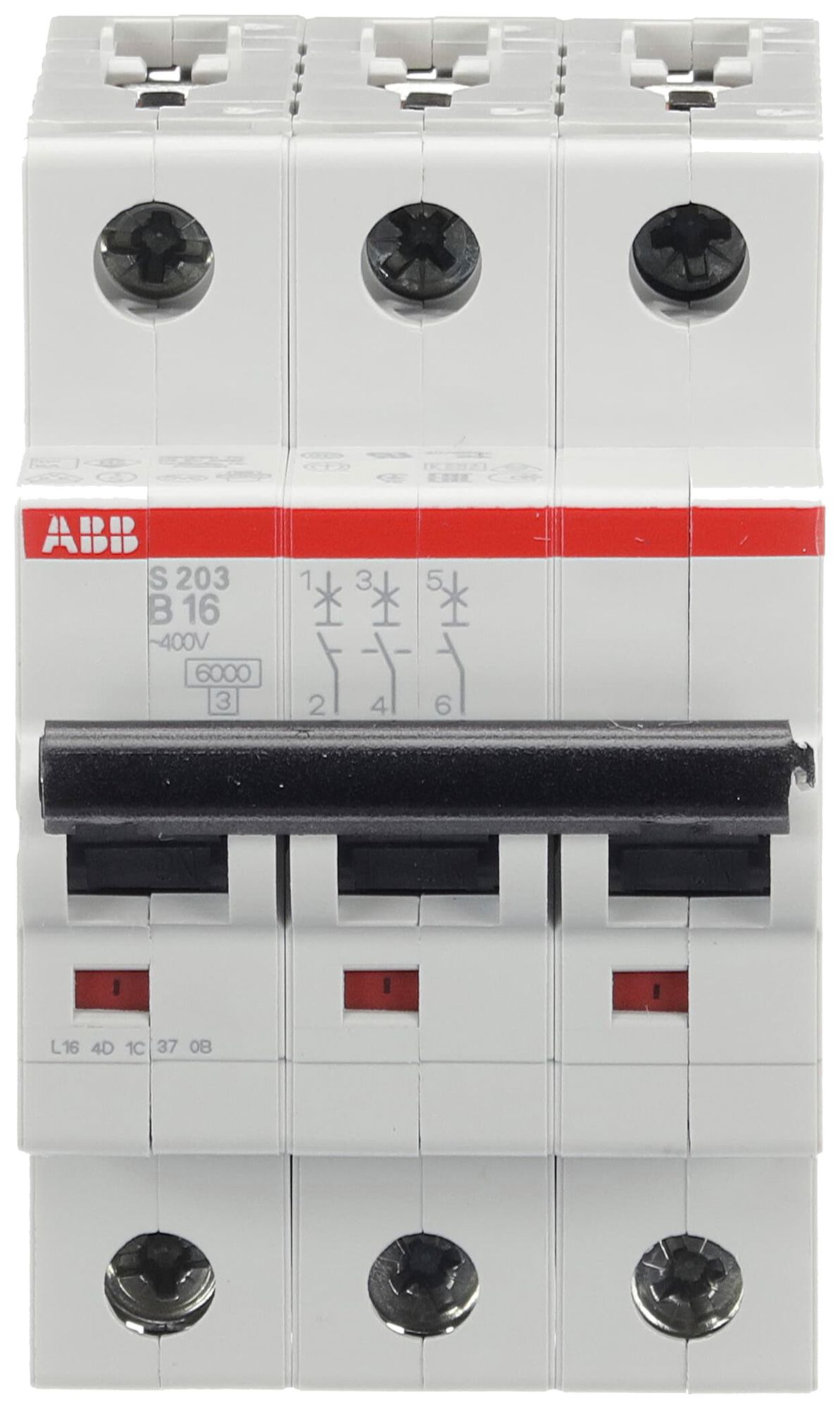 Leitungsschutzschalter ABB S203-B16 16A B 6kA