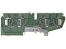 Borne de terre joignable Woertz 1.5…4mm² ressort 4×1 rail DIN 35mm vert/jaune