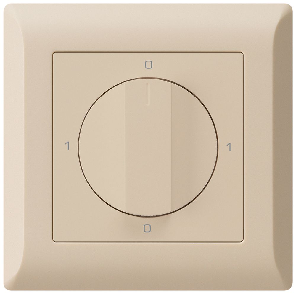 UP-Drehschalter kallysto.line 0/2L beige mit Drehgriff