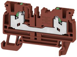 Durchgangs-Reihenklemme WM S2C 2.5mm² 24A 800V Feder 2×1 TH35 br