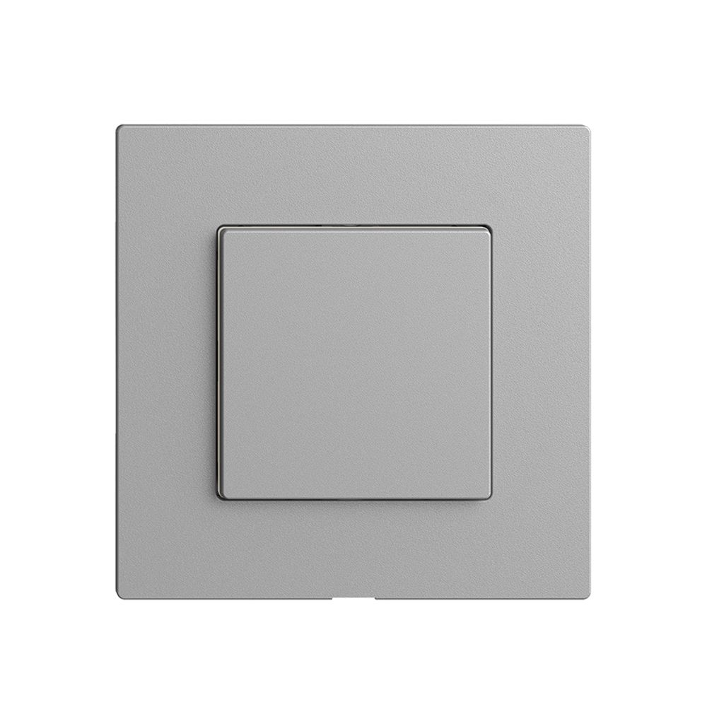 Abdeckset zu Druckschalter 1K/1T Edue Wiser silver