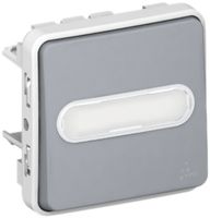 Leuchtwipptaster PLEXO 0/1L grau