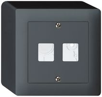 Kit frontale AP kallysto Q per 2 moduli antracite